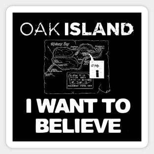 Oak Island I Want to Believe Sticker